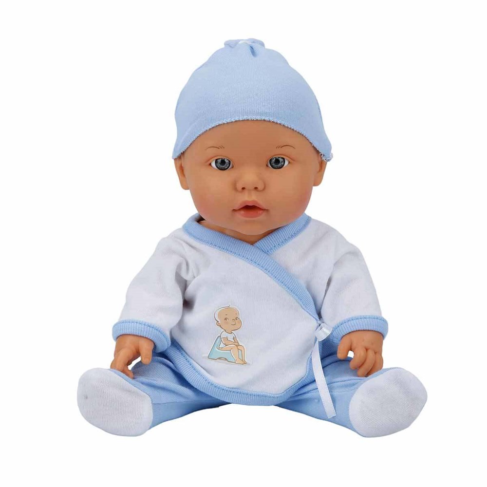 Et Bebekler, Sunman, Bebelou Altını Islatan Aksesuarlı Bebek 35cm Konuşan Bebek 22108 Mavi