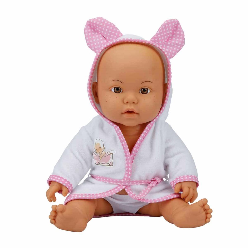 Et Bebekler, Sunman, Bebelou Banyo Zamanı Aksesuarlı Bebek Oyun Seti 35cm Konuşan Bebek 23877 Pembe