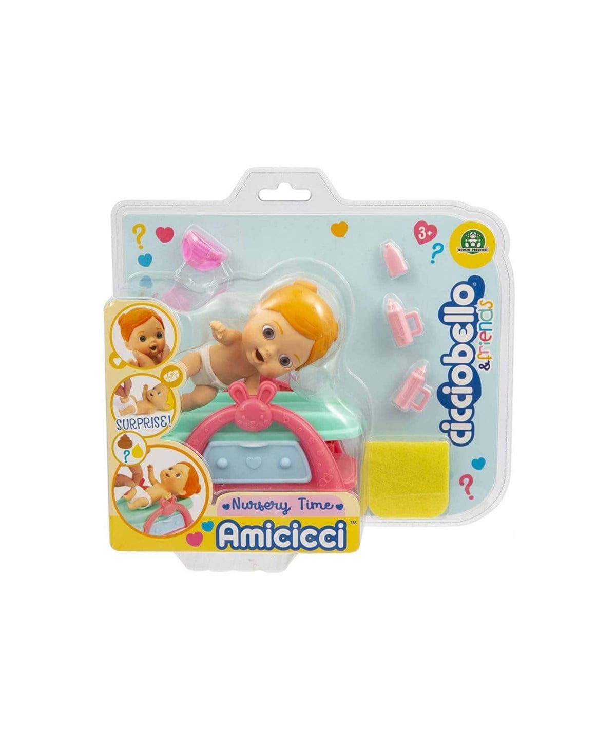 Et Bebekler, Giochi Preziosi, Cicciobello Amiccici Bakım Zamanı CC014000 Cicciolily Kızıl Saçlı
