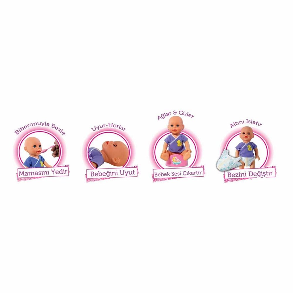 Et Bebekler, Furkan Toys, CiciBaby Pusetli Bebeğim FR56600