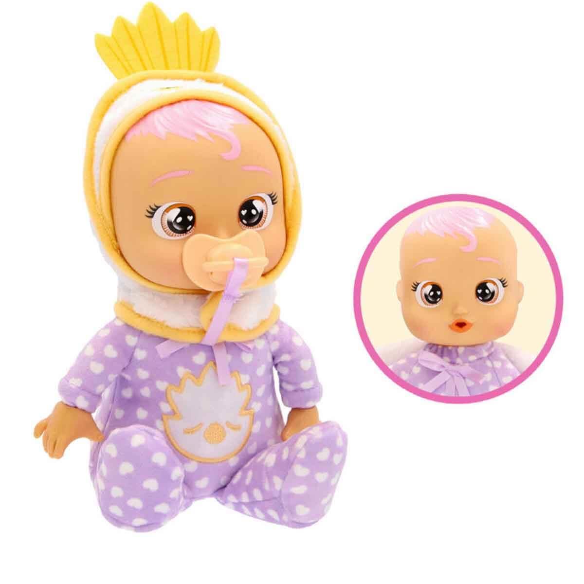 Et Bebekler, CRY BABIES, Cry Babies Ağlayan Yumuş Newborn Bebek CYB68000 Mor Pijamalı Lexi