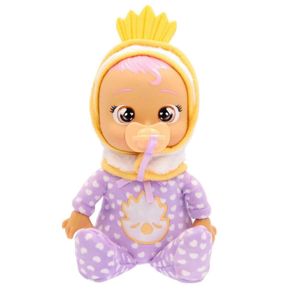 Et Bebekler, CRY BABIES, Cry Babies Ağlayan Yumuş Newborn Bebek CYB68000 Mor Pijamalı Lexi