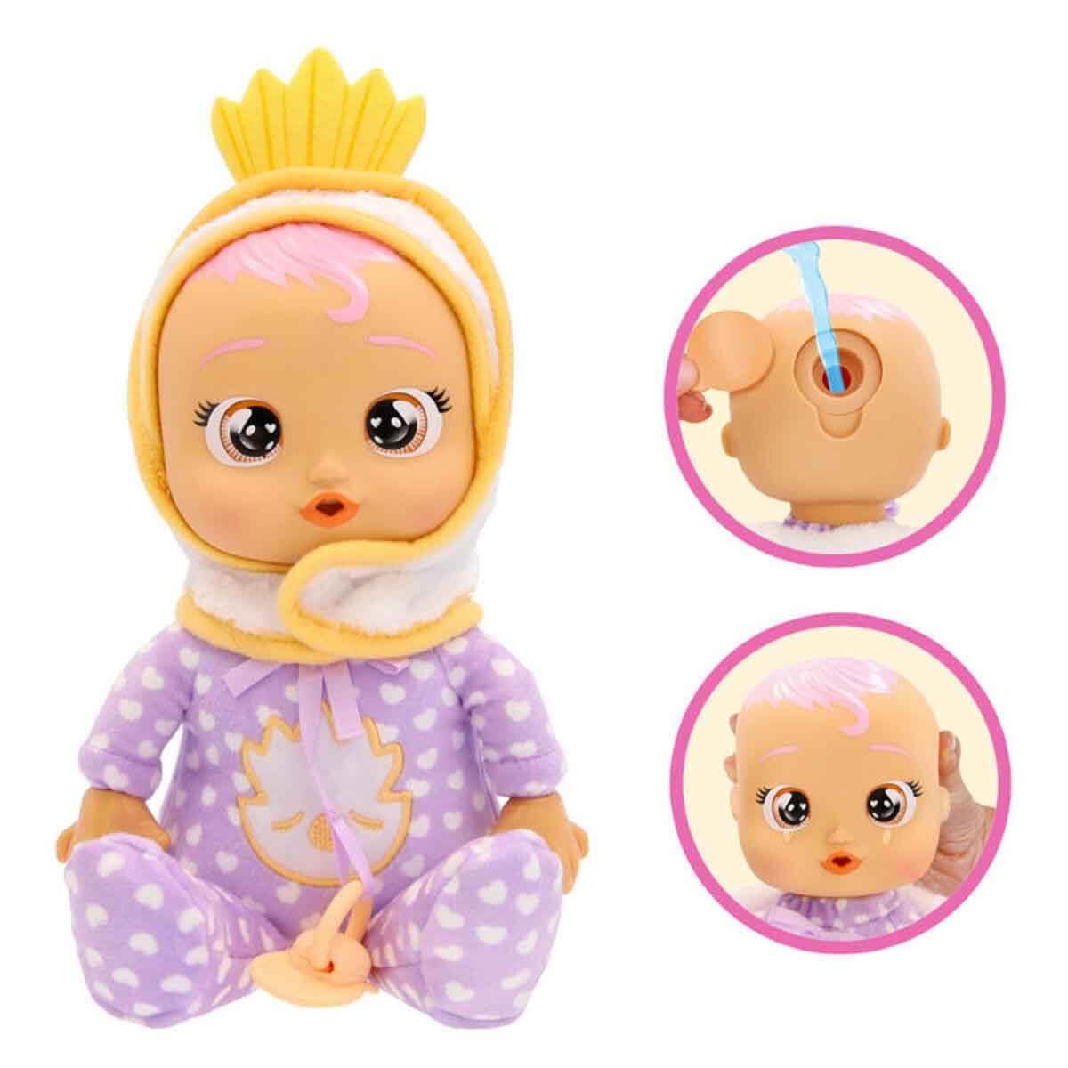Et Bebekler, CRY BABIES, Cry Babies Ağlayan Yumuş Newborn Bebek CYB68000 Mor Pijamalı Lexi