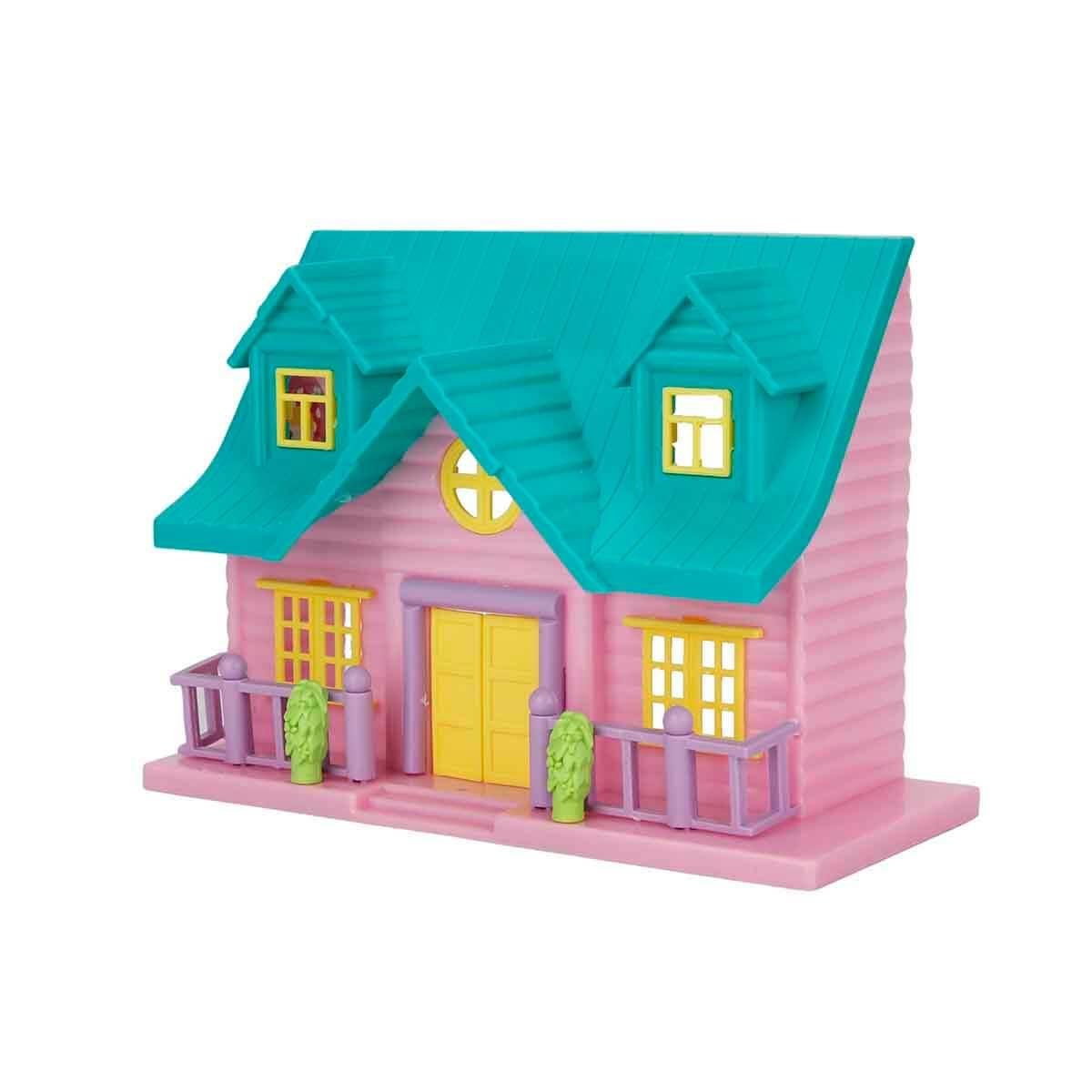 Evcilik Aksesuarları, Sunman, 2 Katlı Ev Oyun Seti 20807 Yeşil Çatı