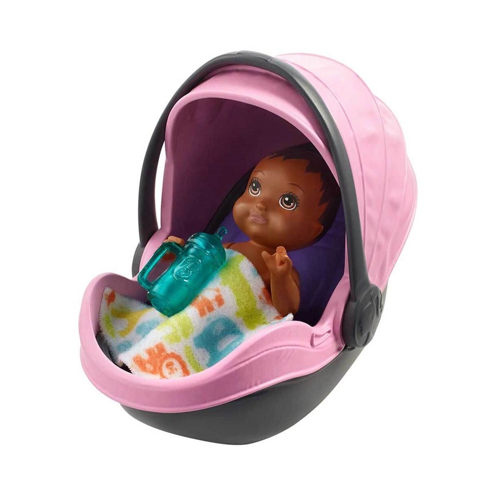 Evcilik Aksesuarları, Barbie, Barbie Bebek Bakıcılığı Oyun Seti FXG94 FXG95 Pembe Bebek Arabalı
