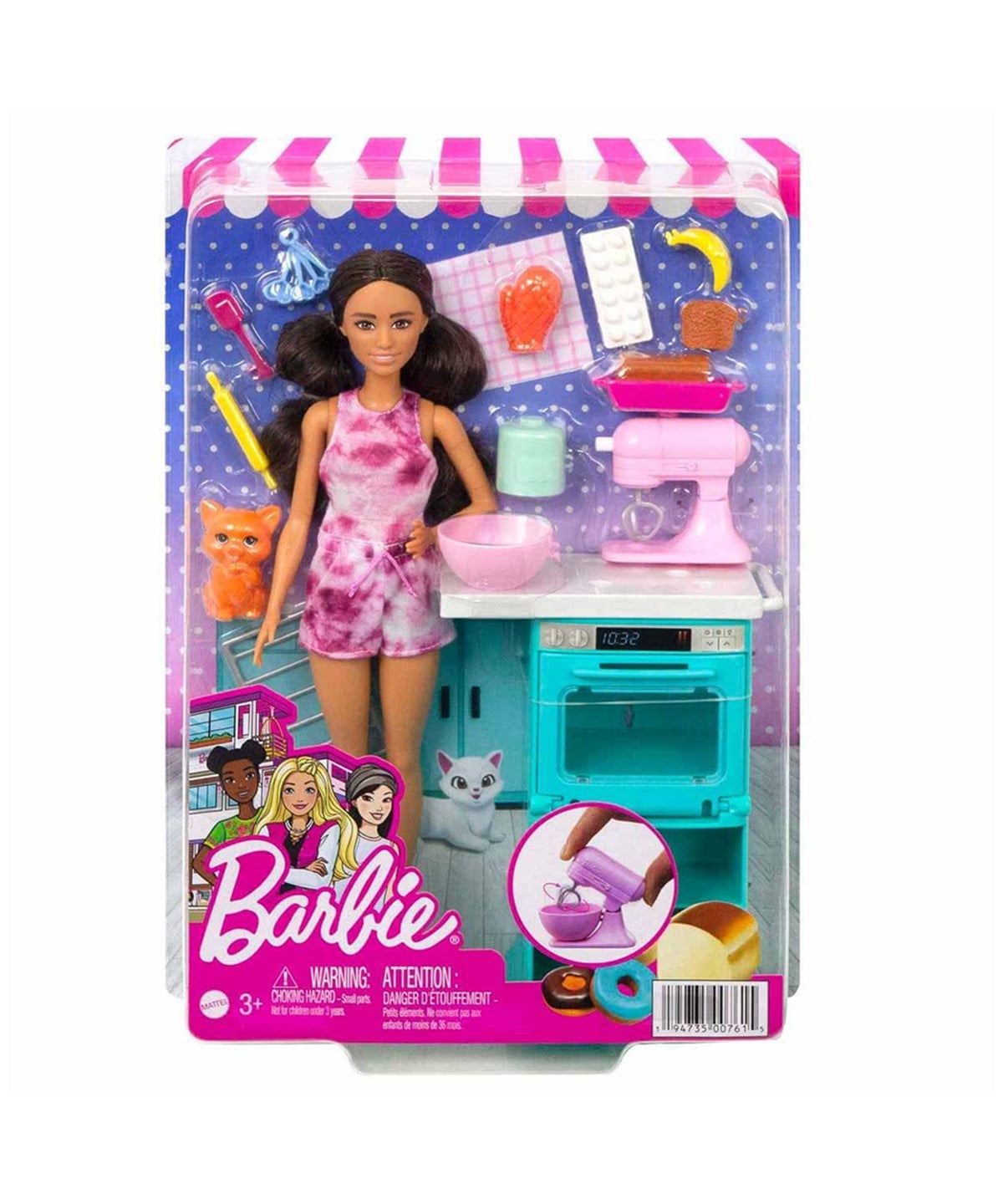 Evcilik Aksesuarları, Barbie, Barbie ile Mutfak Maceraları Oyun Seti HCD44