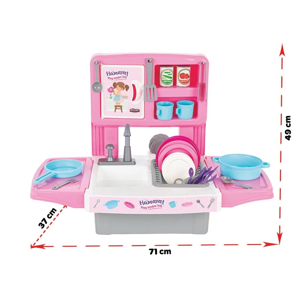 Evcilik Aksesuarları, Pilsan, Pilsan Hamarat Musluklu Mutfak Seti 03 602