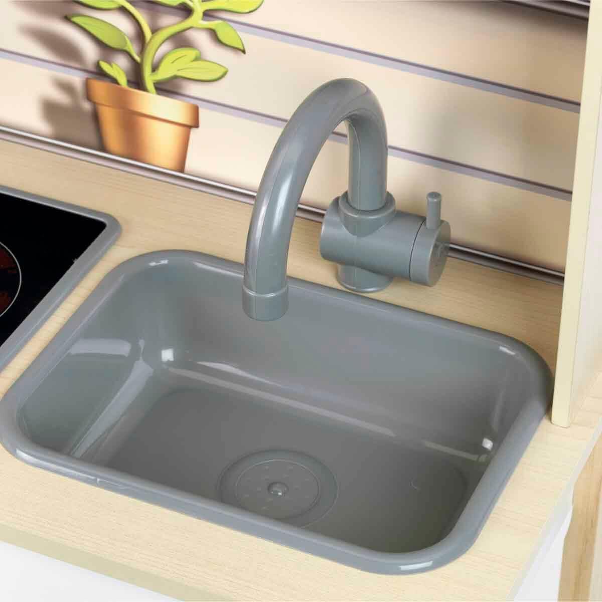 Evcilik Aksesuarları, Sunman, Sesli ve Işıklı Miele Ahşap Mutfak Seti