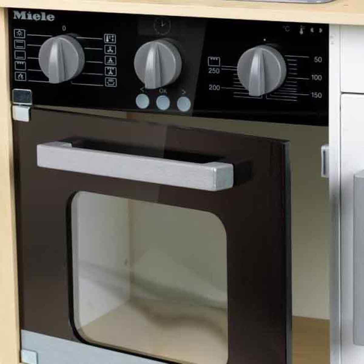 Evcilik Aksesuarları, Sunman, Sesli ve Işıklı Miele Aksesuarlı Ahşap Mutfak Seti