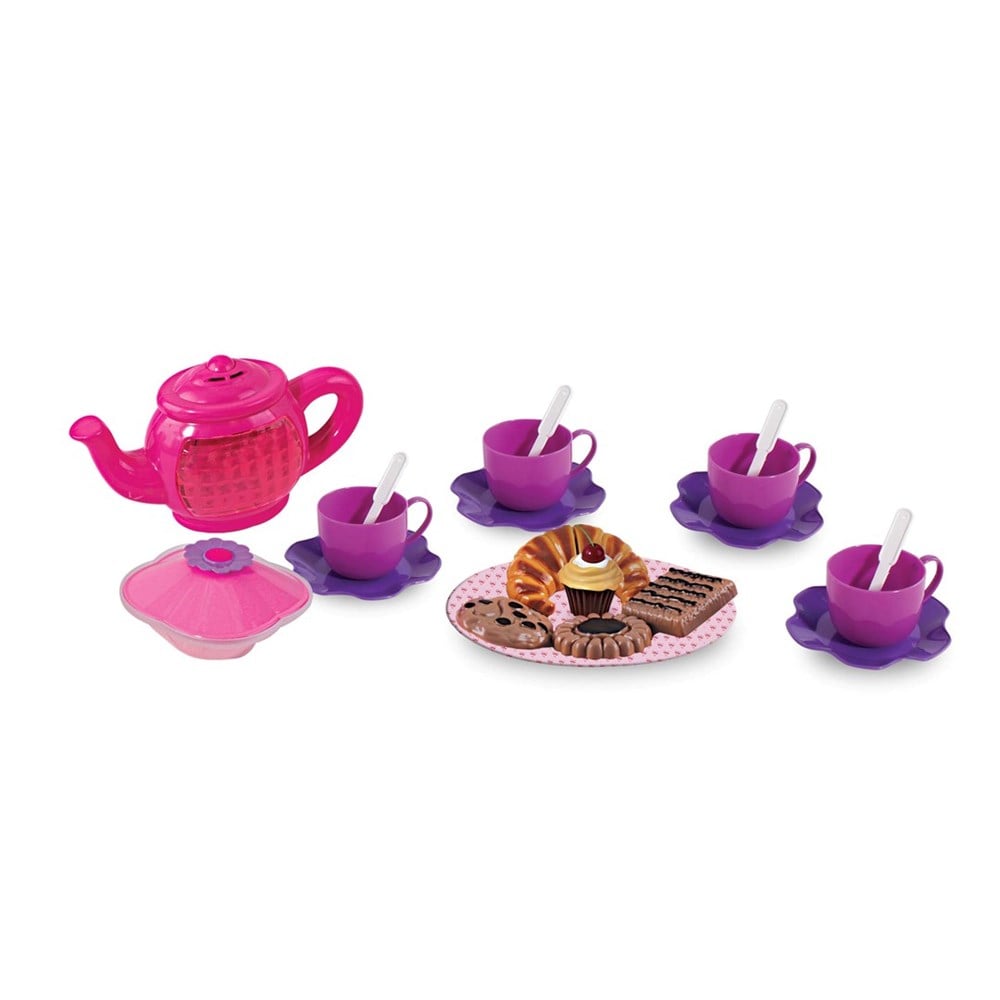 Evcilik Aksesuarları, Furkan Toys, Tatlı Çay Seti 24 Parça Pilli FR56518