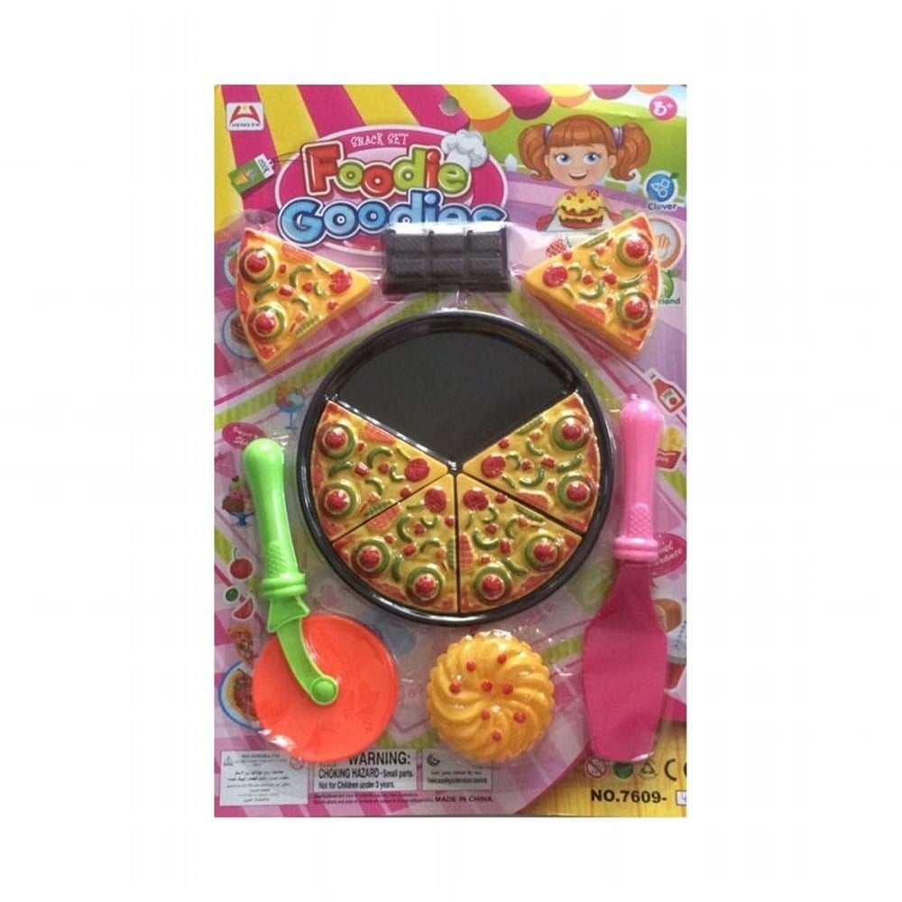 Fast Food Oyuncak Pizza Dilimleri ve Aksesuarları