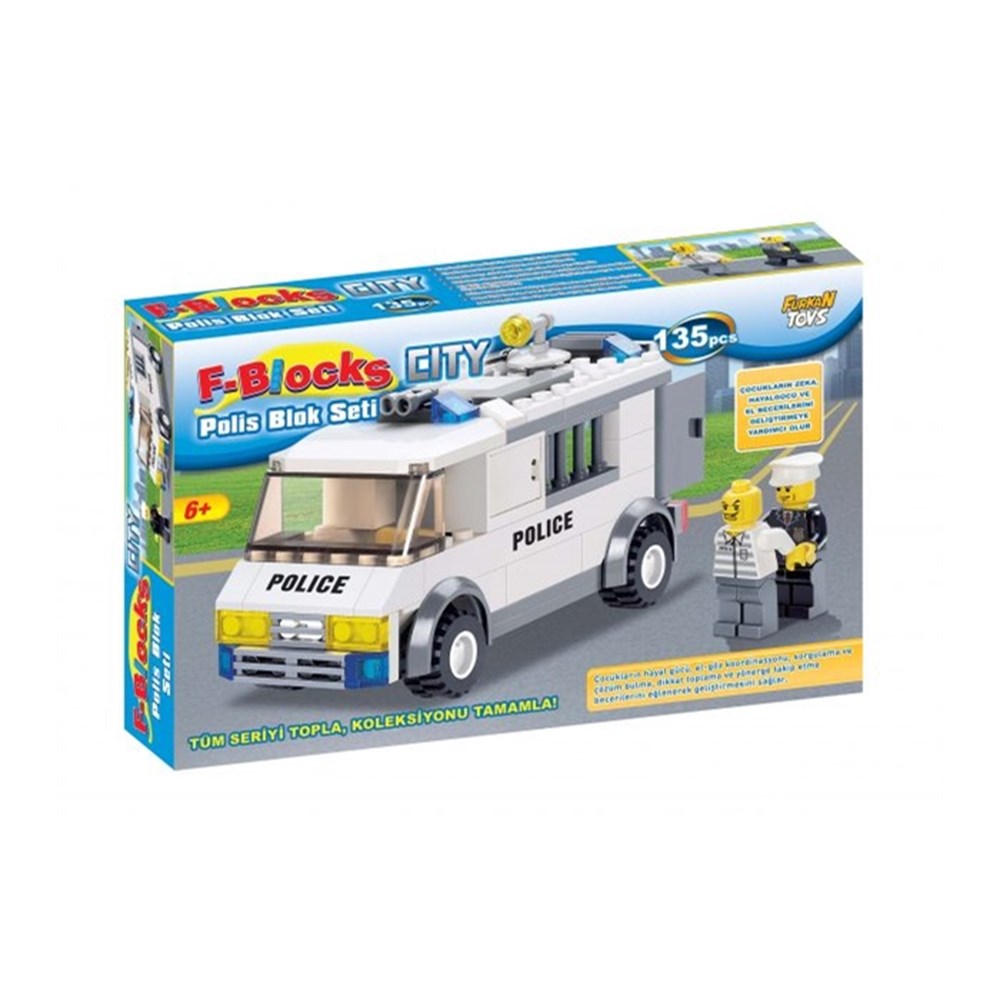F-Blocks Lego Setleri, F-BLOCKS, F-Blocks FR30938 Polis Blok Seti 135 Parça
