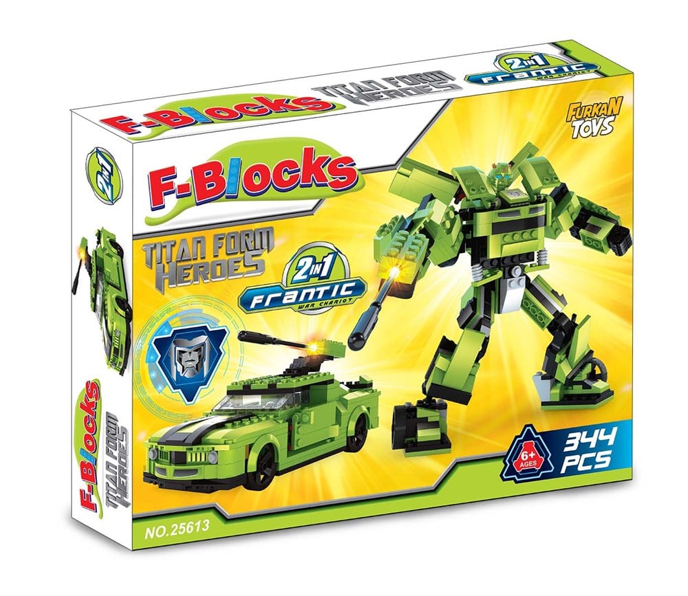 F-Blocks Lego Setleri, F-BLOCKS, F-Blocks Herous Seri 2in1 344 Parça Lego Seti FR37401