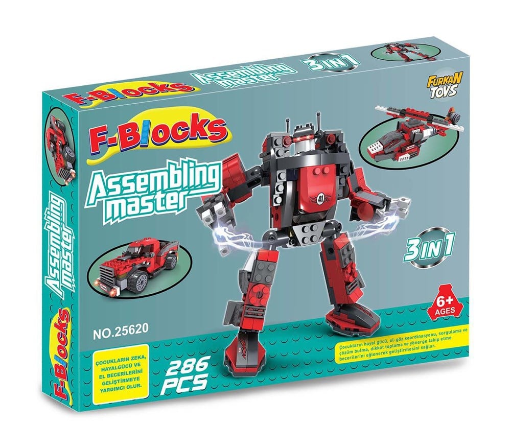 F-Blocks Lego Setleri, F-BLOCKS, F-Blocks Lego Master Seri 286 Parça Robot Seti 25620