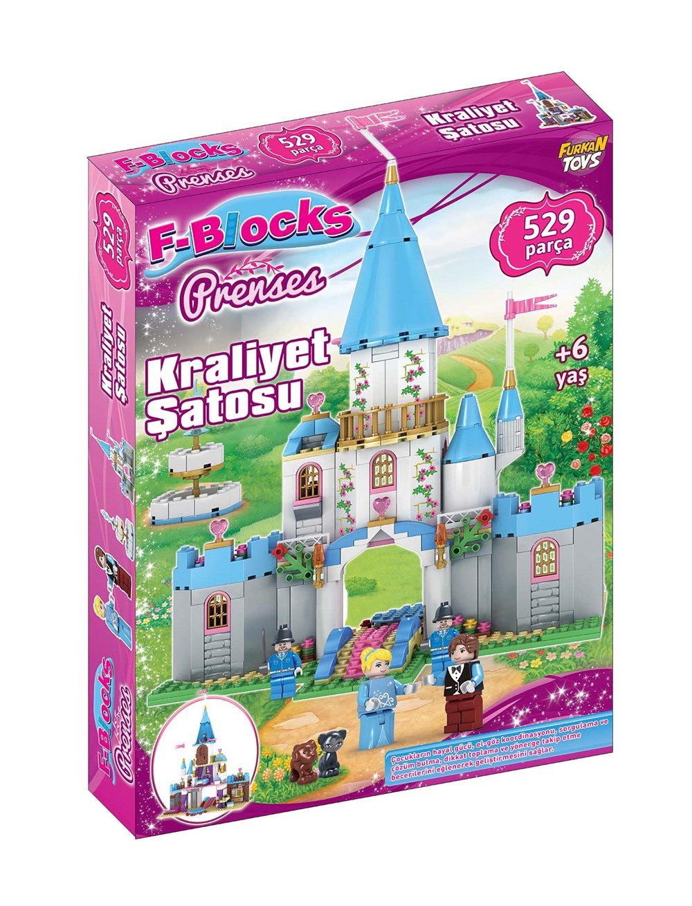 F-Blocks Lego Setleri, F-BLOCKS, F-Blocks Lego Prenses Seri Kraliyet Şatosu 529 Parça Lego Seti FR36961