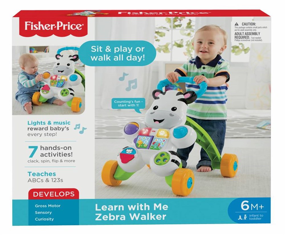 Fisher Price Melodili Zebra Yürüteç DLD80
