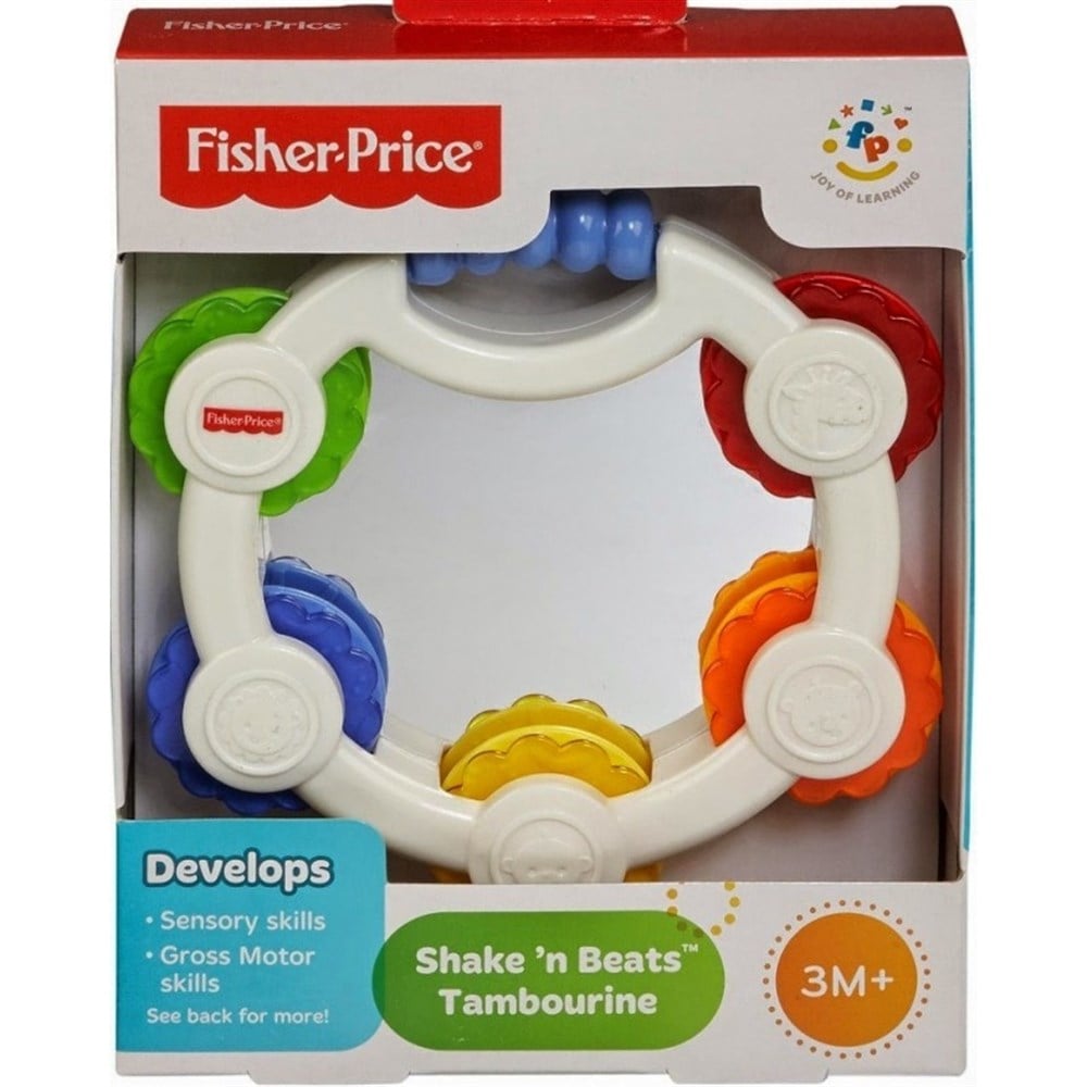 Fisher Price Renkli Tef Aynalı Tamburin BLT37