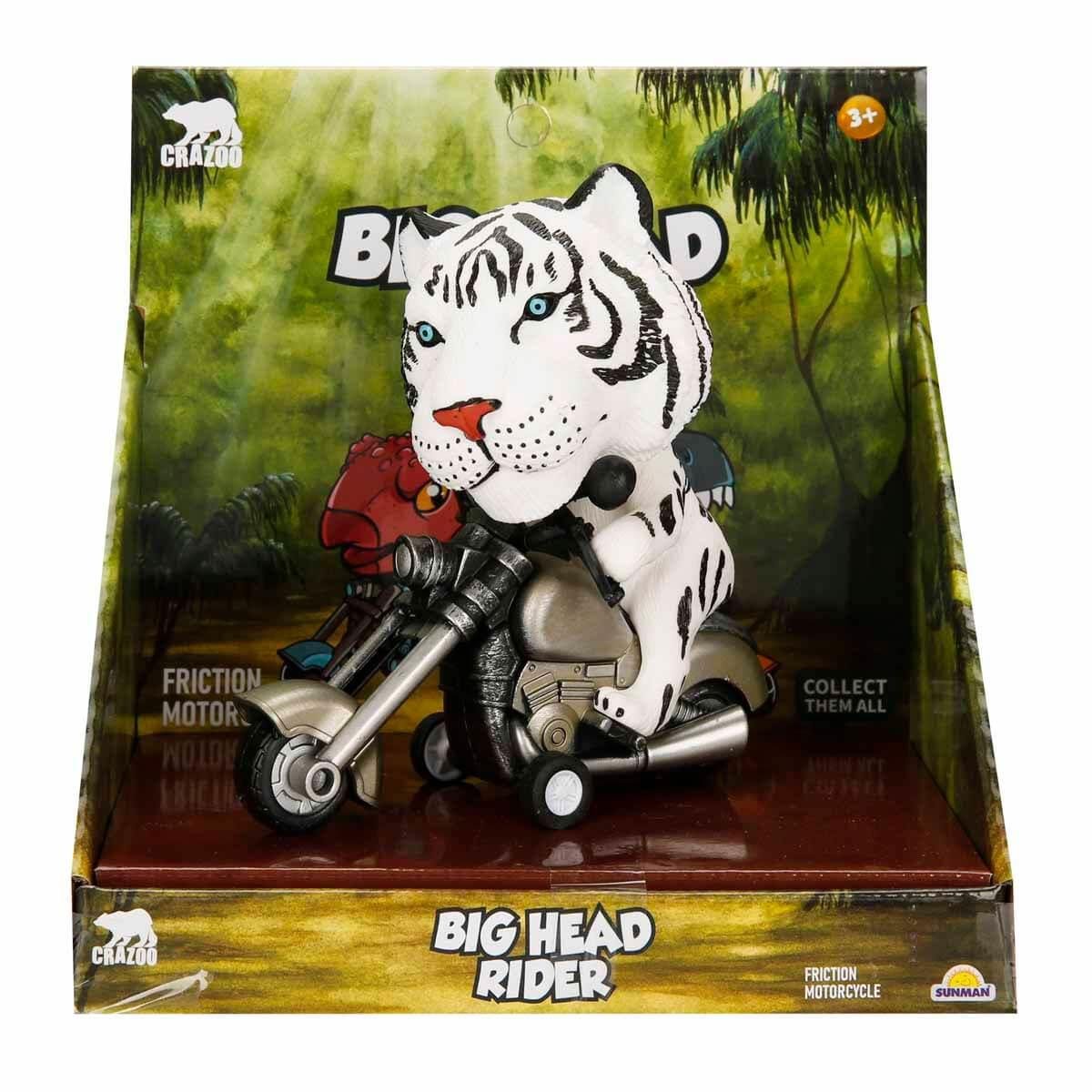 Fonksiyonel Hayvanlar, Sunman, Crazoo Koca Kafa Motosiklet Süren Hayvanlar 39342 Kaplan