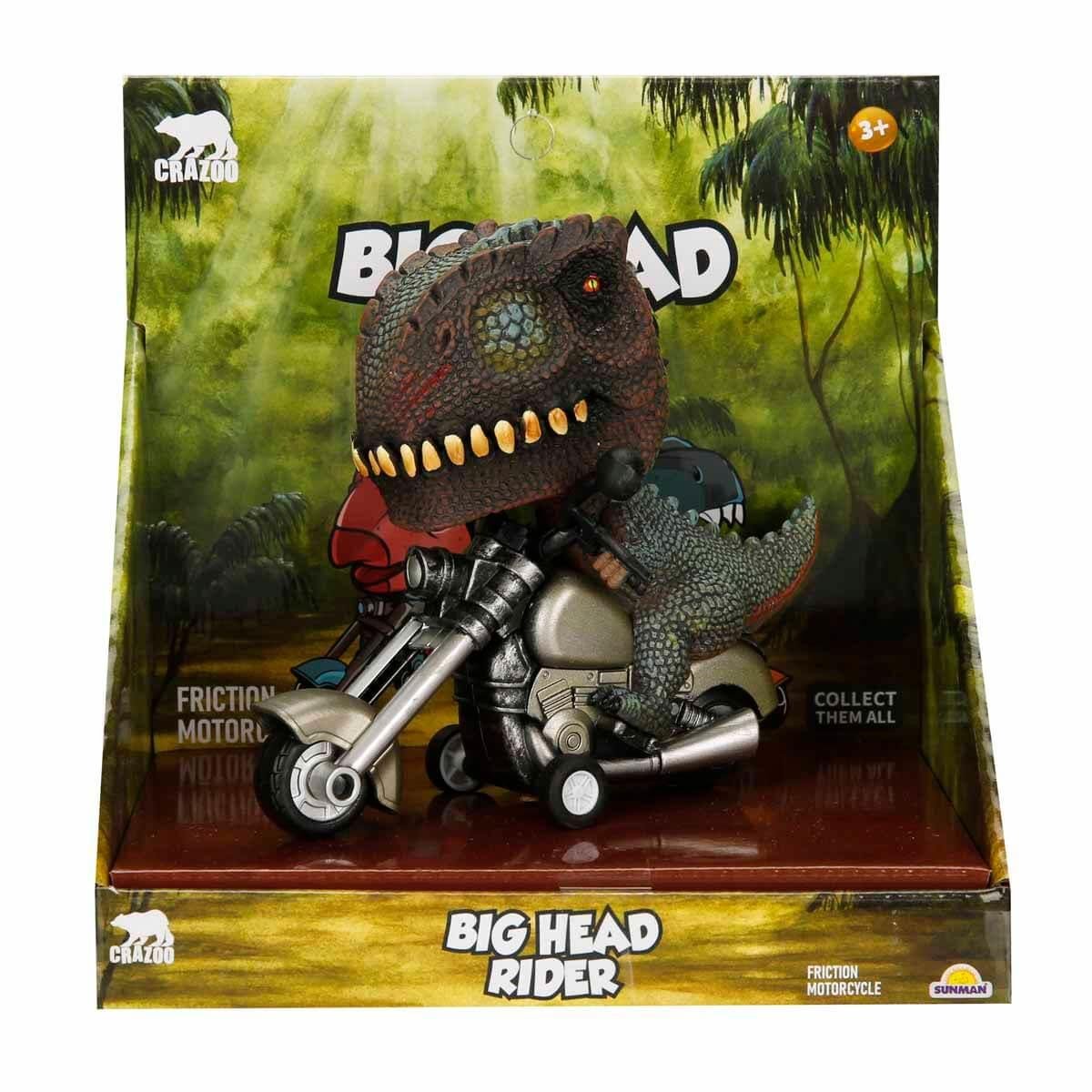 Fonksiyonel Hayvanlar, Sunman, Crazoo Koca Kafa Motosiklet Süren Hayvanlar 39342 Dinazor
