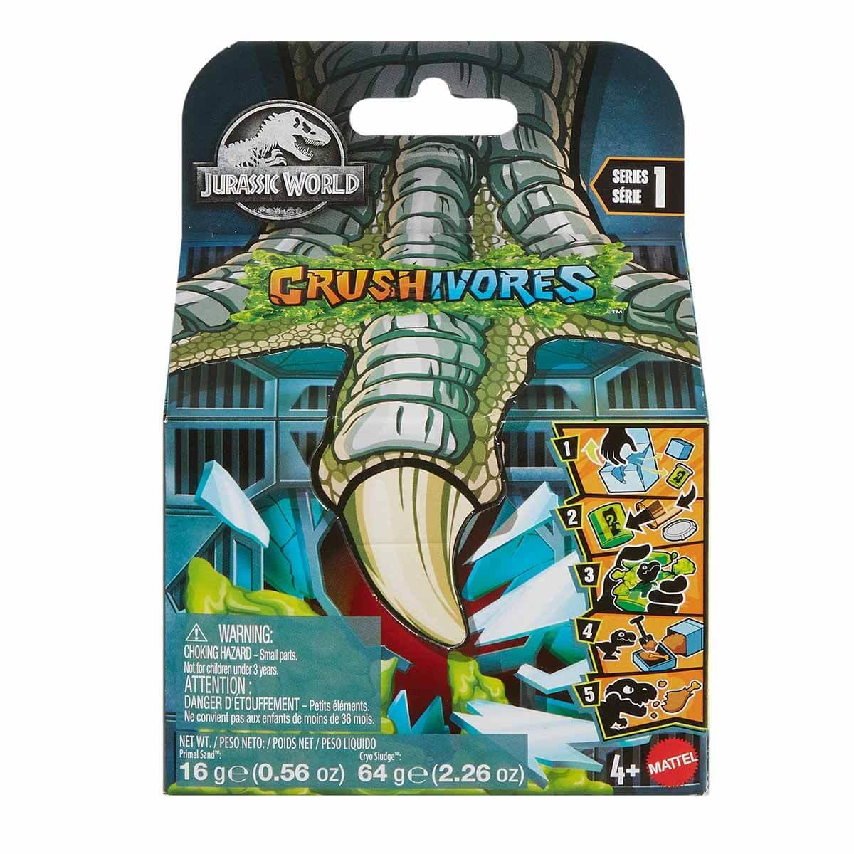 Fonksiyonel Hayvanlar, Jurassic World, Jurassic World Crushivores Serisi Sürpriz Aksesuarlı Figürler Sürpriz Paket S1