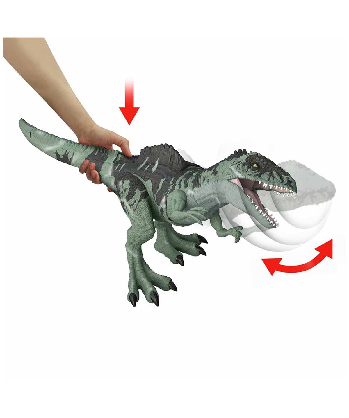 Fonksiyonel Hayvanlar, Jurassic World, Jurassic World Kükreyen Dev Dinozor Figürü GYC94 Giganotosaurus