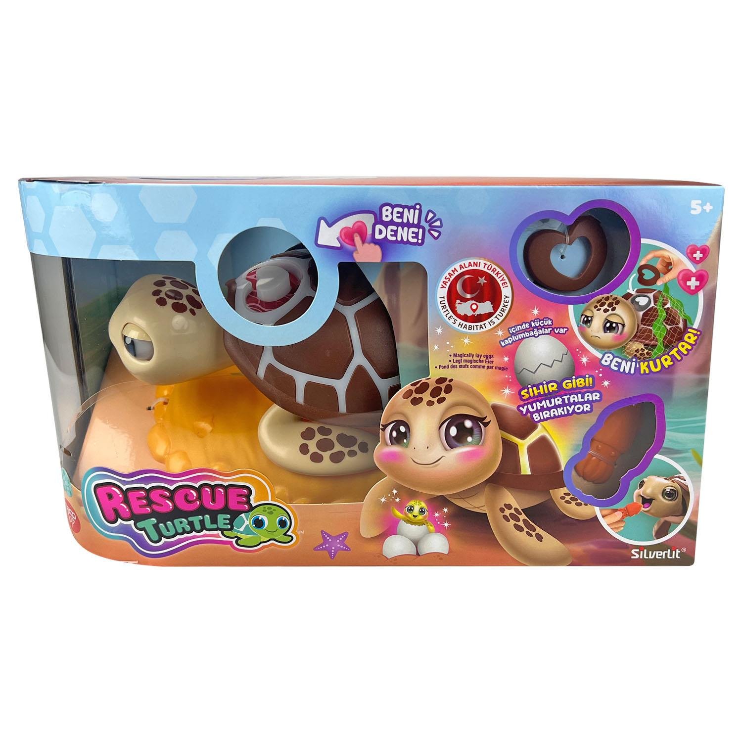 Fonksiyonel Hayvanlar, NECOTOYS, Silverlit Rescue Deniz Kaplumbağası Kahverengi 54385