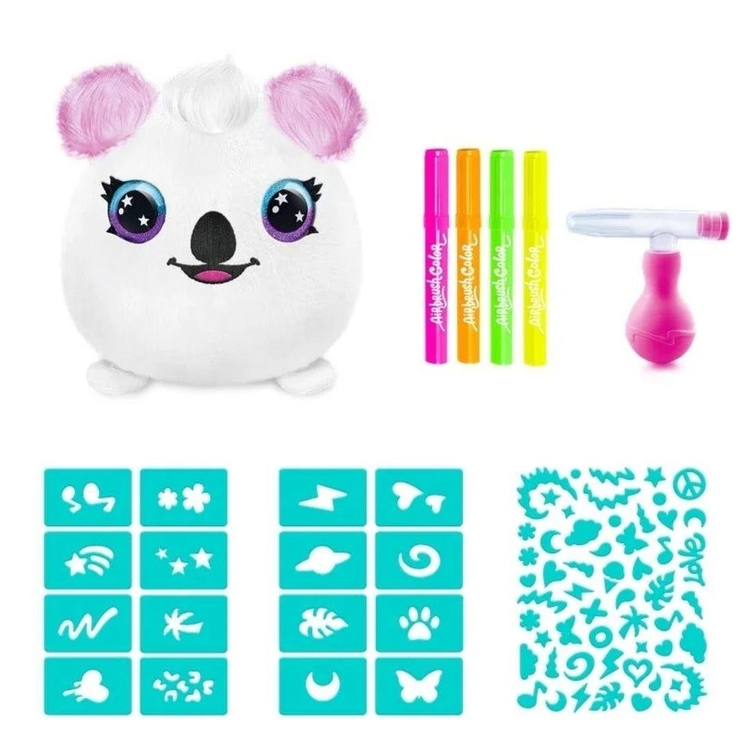 Fonksiyonel Peluşlar, MEGA OYUNCAK, Airbrush Plush Squishy Peluş Neon 55230 Koala