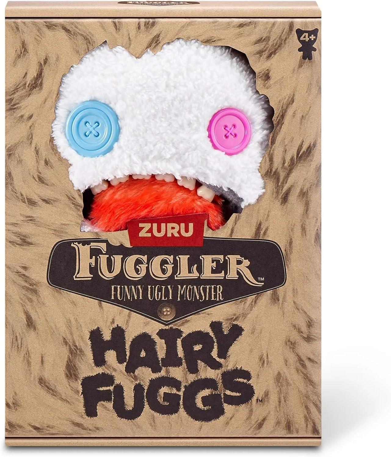 Fonksiyonel Peluşlar, Sunman, Fuggler Hairy Fuggs Peluş S1 8-Beyaz Oogah Boogah