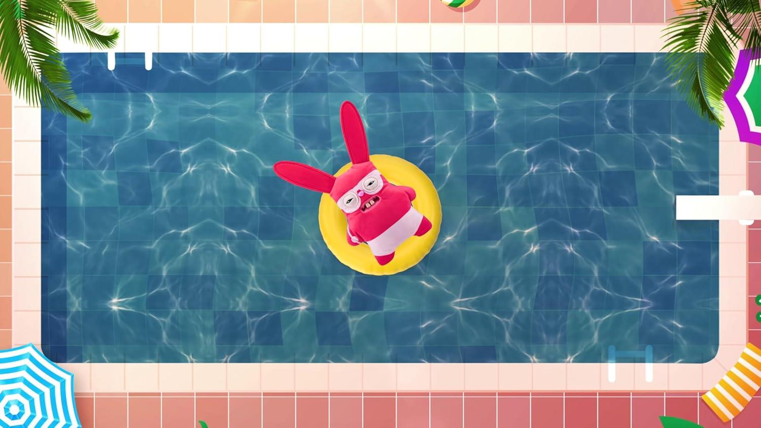 Fonksiyonel Peluşlar, Sunman, Fuggler Vacay Vibes Pelüş S1- 3-Kırmızı Rabid Rabbit