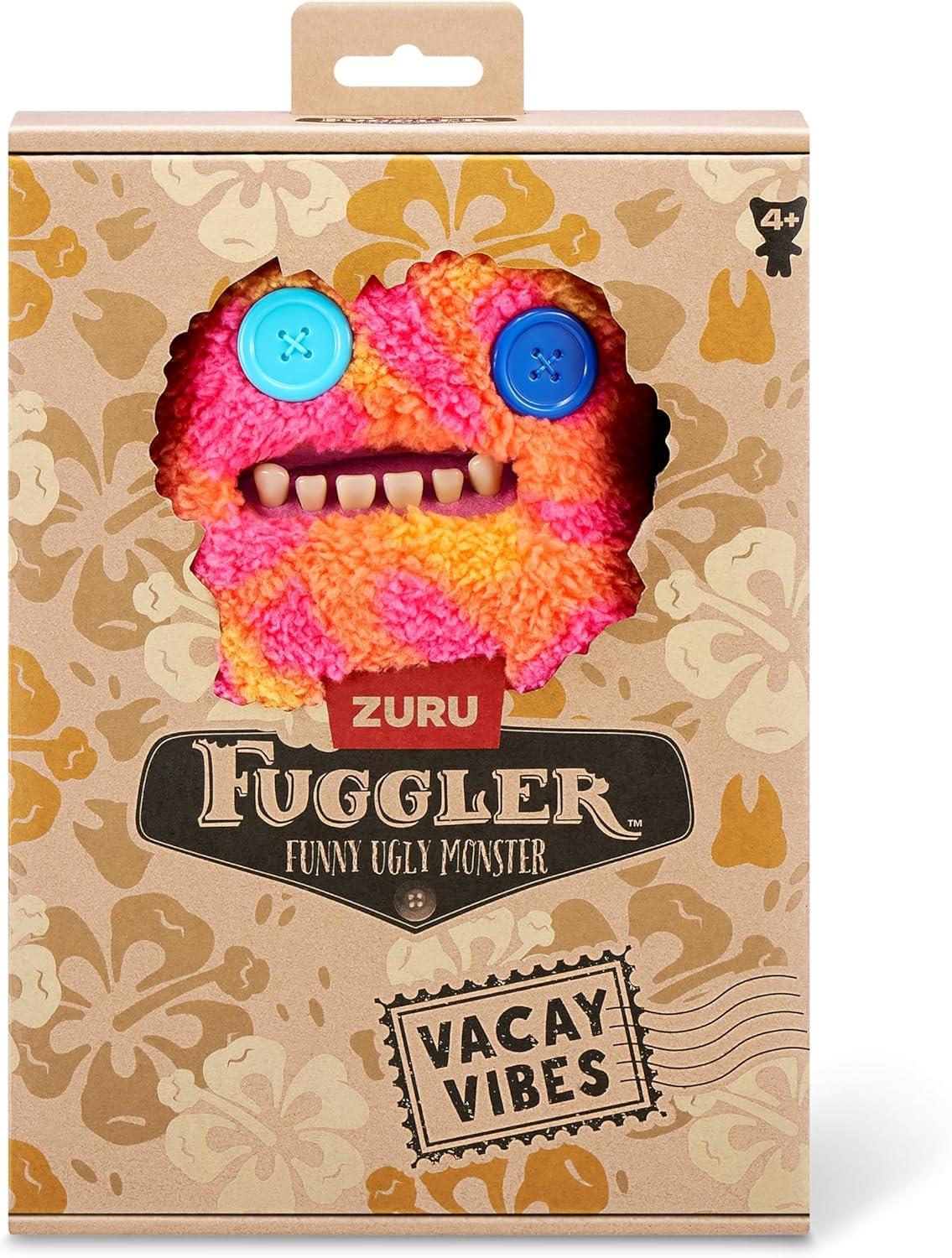 Fonksiyonel Peluşlar, Sunman, Fuggler Vacay Vibes Pelüş S1- 6-Düğme Gözlü Sir Splodge A Lot
