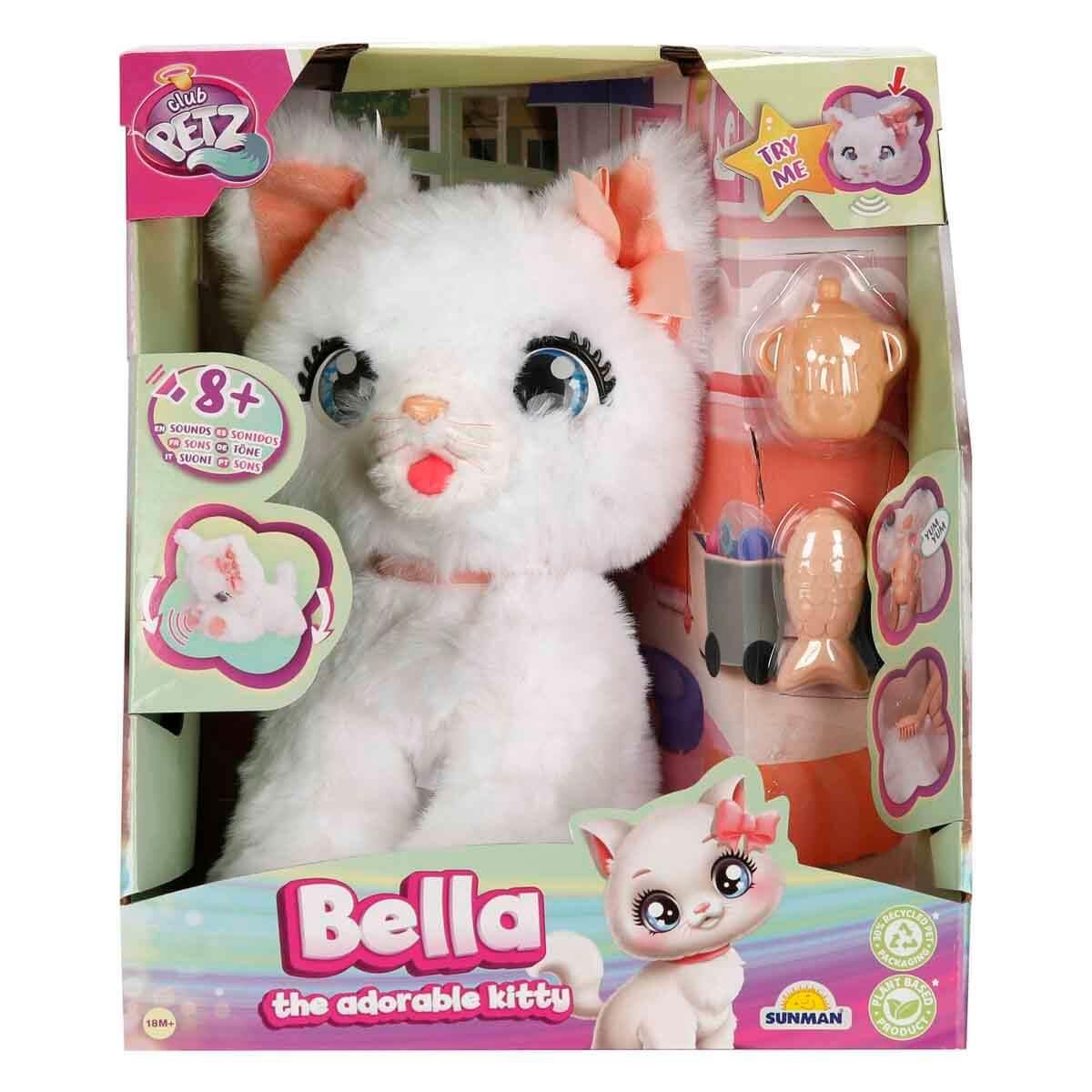 Fonksiyonel Peluşlar, Sunman, Sesli ve İnteraktif Peluş Kedi Bella