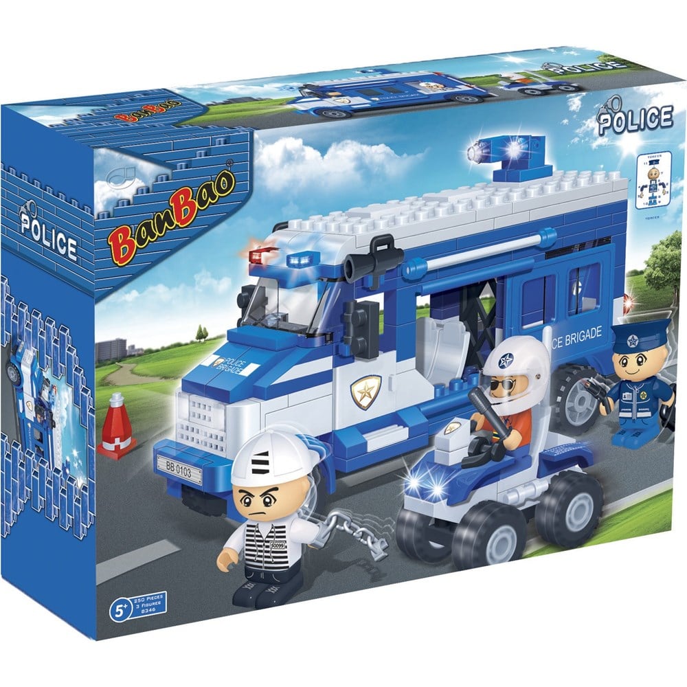 Hapishane Nakil Aracı Polis Lego Seti 250 Parça Banbao 8346
