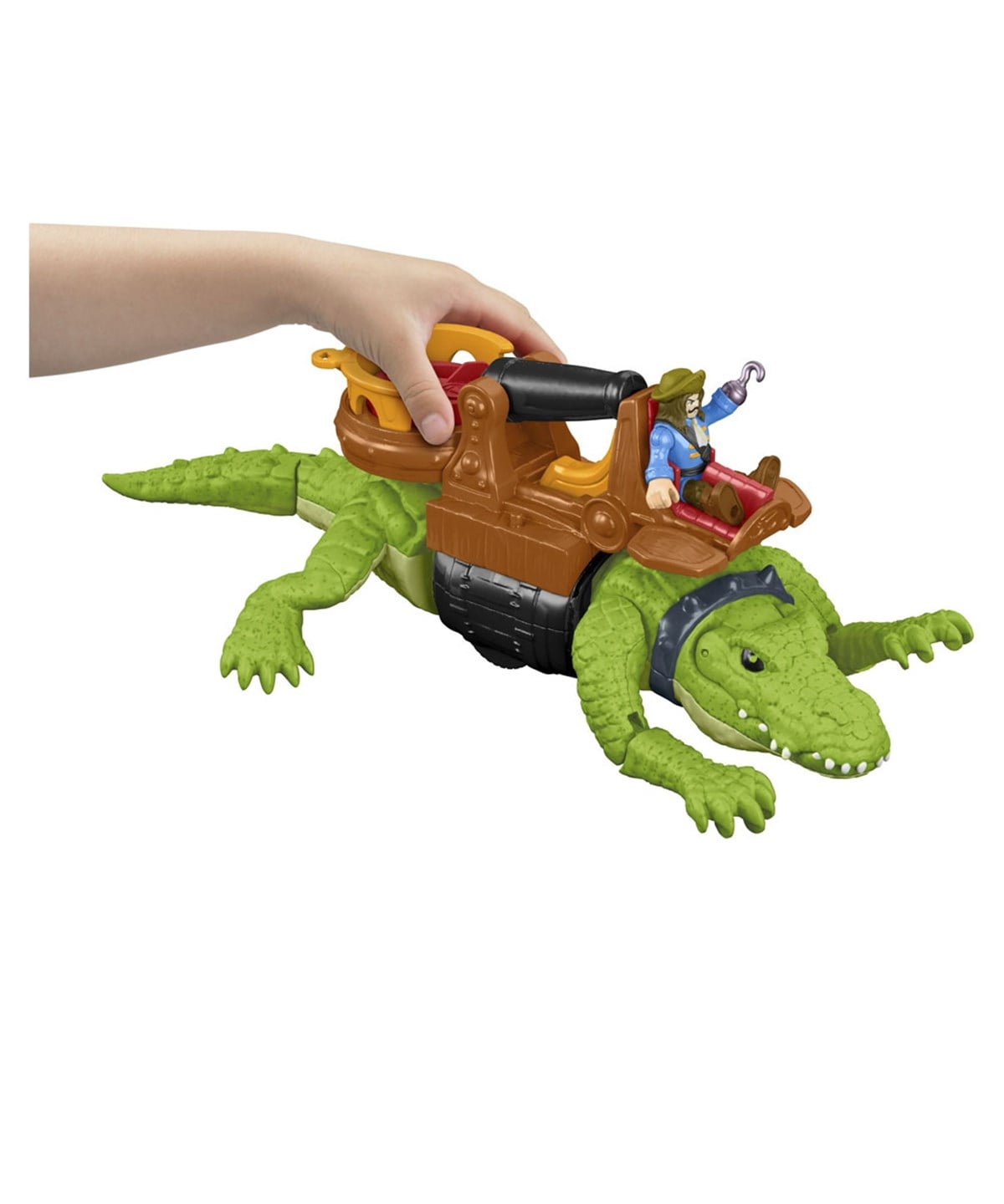 Hayvan Figürleri, DC Comics, Imaginext Yürüyen Timsah ve Korsan Hook DHH63