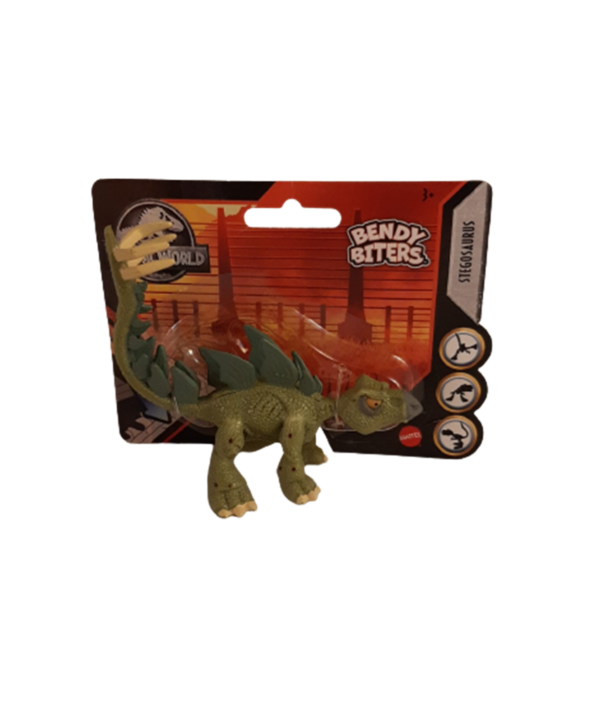 Hayvan Figürleri, Jurassic World, Jurassic World Mini Dinazor Serisi Esnek Isırıklar GYX92 GYX95 Stegosaurus