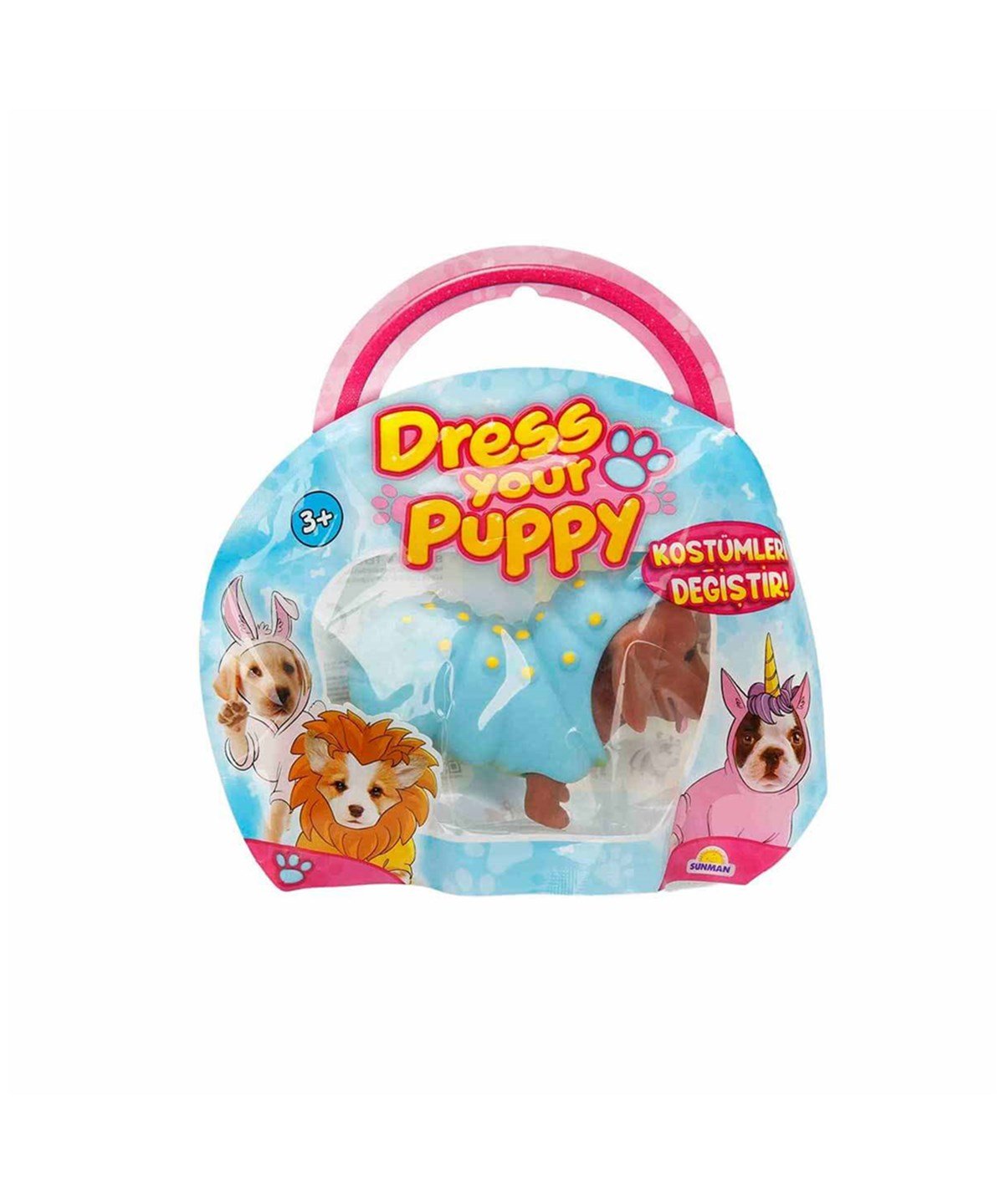 Hayvan Figürleri, Sunman, Just Toys Dress Your Puppy Kostümlü Figürler 72310 Tırtıl Dachshund