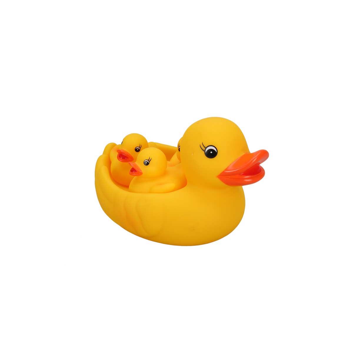 Hayvan Setleri, Sunman, 4'lü Banyo Oyuncağı Ördek Anne ve Yavruları