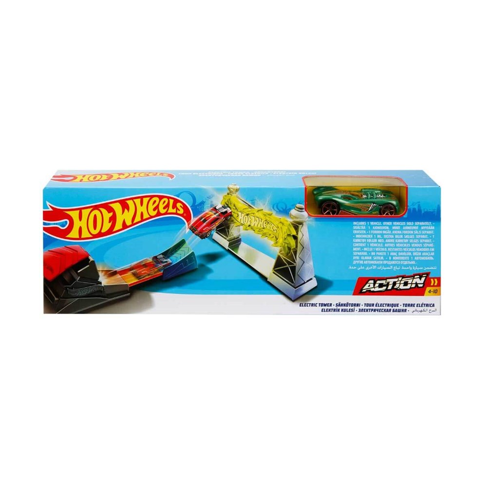 Hot Wheels Oyun Setleri, Hot Wheels, Hot Wheels Akrobasi Atlayış Pist Seti FTH79 - Electric Tower