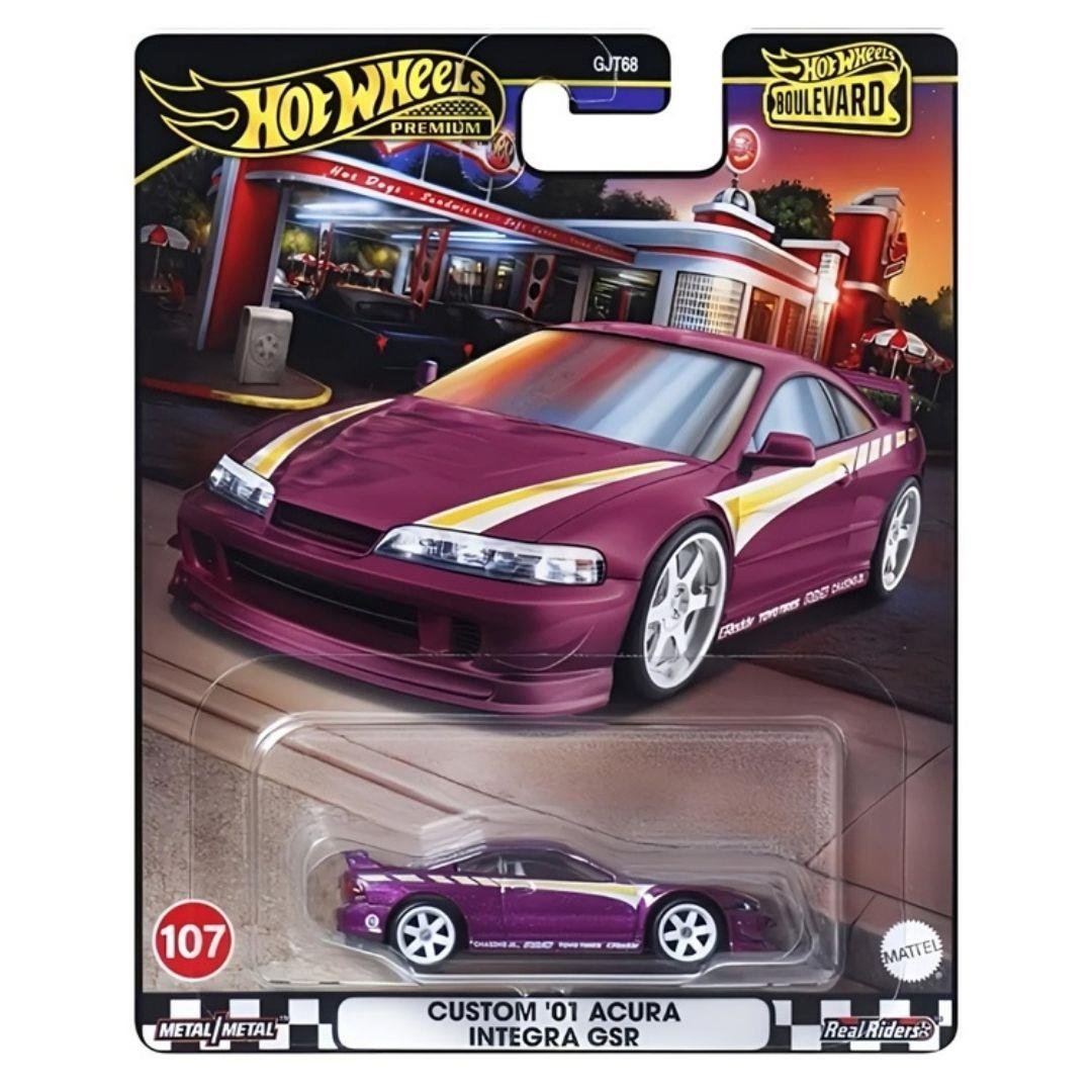 Hot Wheels Oyun Setleri, Hot Wheels, Hot Wheels Boulevard Premium Araçlar GJT68 HRT77 Custom 01 Acura Integra GSR