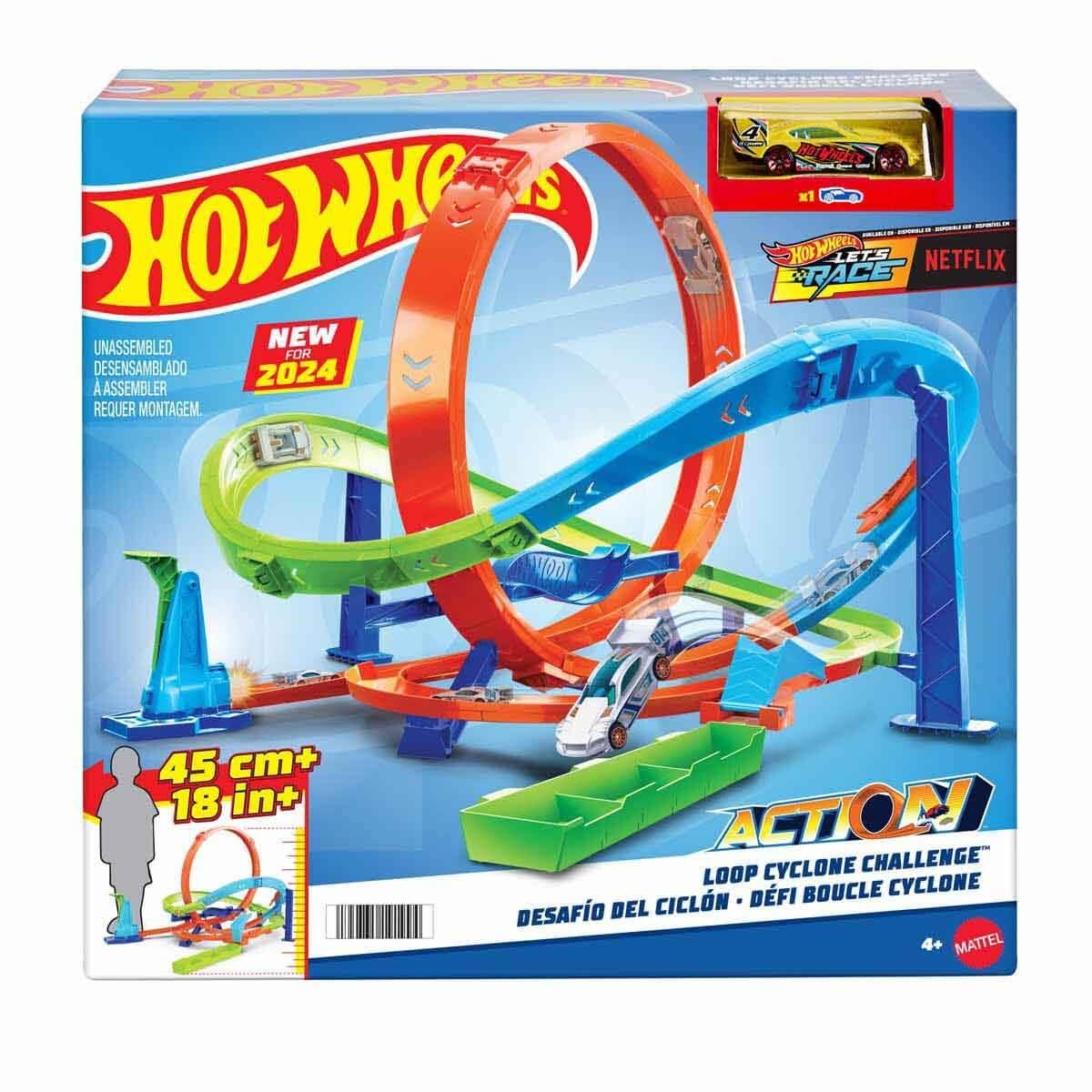 Hot Wheels Oyun Setleri, Hot Wheels, Hot Wheels Bumerang Çemberli Yarış Pisti HTK16