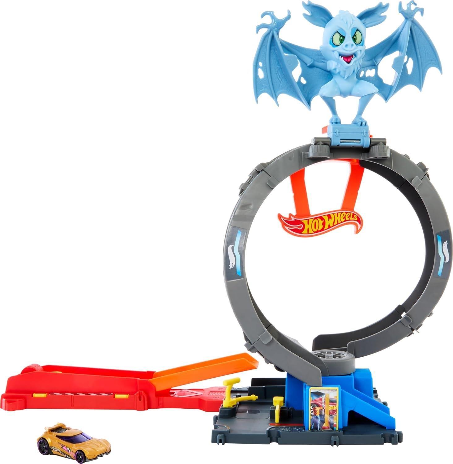 Hot Wheels Oyun Setleri, Hot Wheels, Hot Wheels City Düşmanlarla Mücadele Serisi HDR29 HTN78 Bat Loop Attack