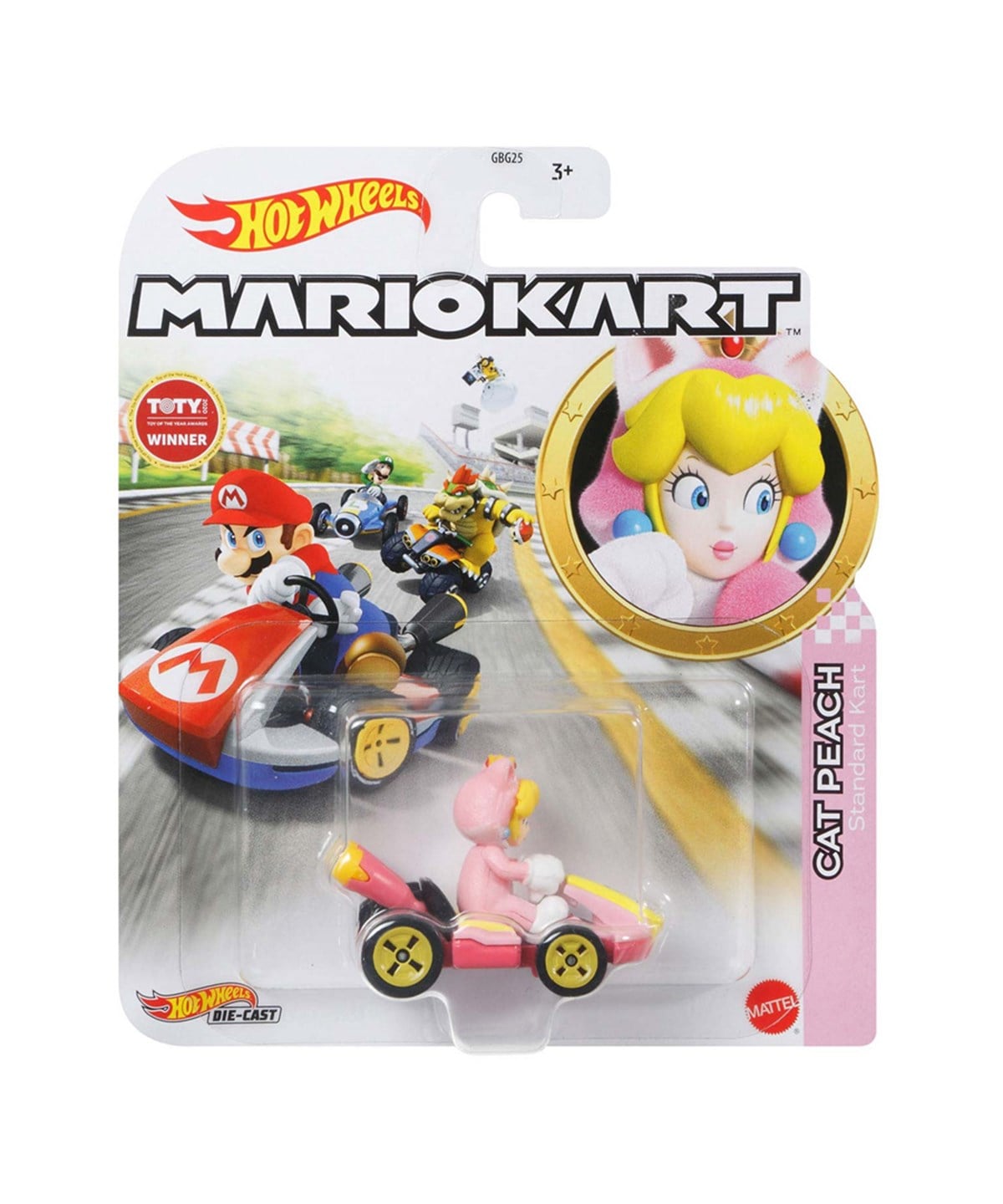 Hot Wheels Oyun Setleri, Hot Wheels, Hot Wheels Mario Kart Karakter Araçlar GBG25 GRN13 Cat Peach