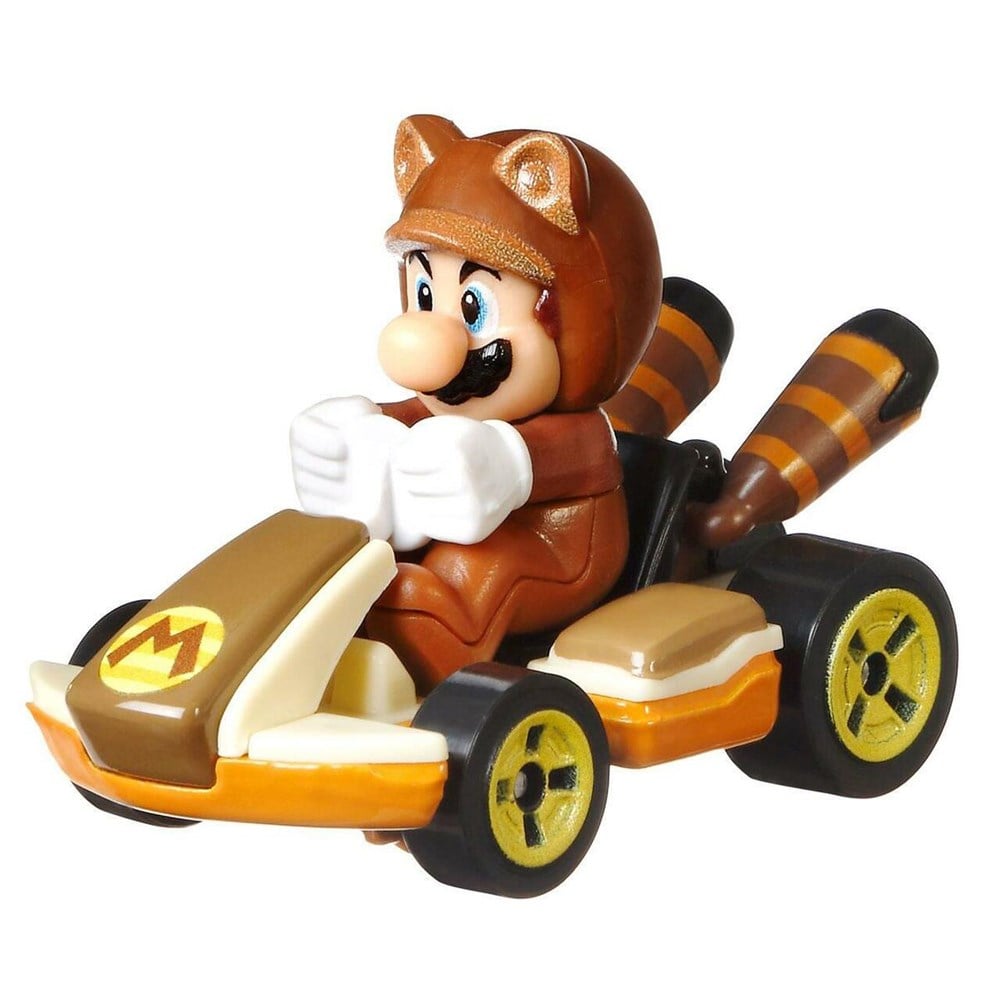 Hot Wheels Oyun Setleri, Hot Wheels, Hot Wheels Mario Kart Karakter Araçlar GBG25 GJH55 Tanooki Mario