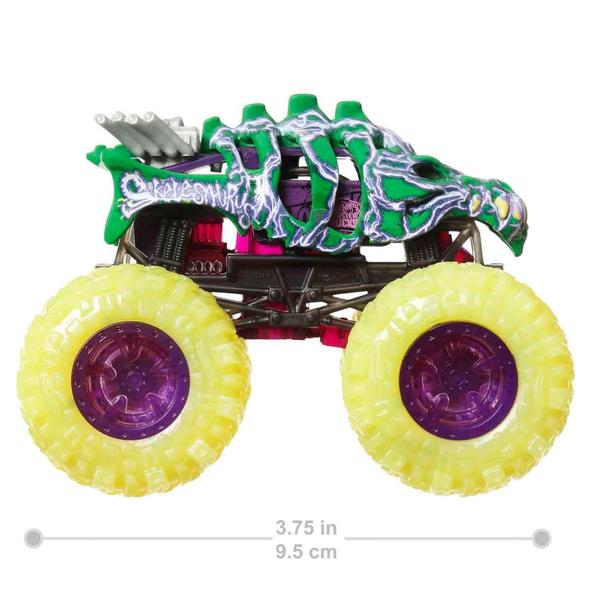 Hot Wheels Oyun Setleri, Hot Wheels, Hot Wheels Monster Trucks Power Smashers HYJ19 HYJ27 Skelesaurus