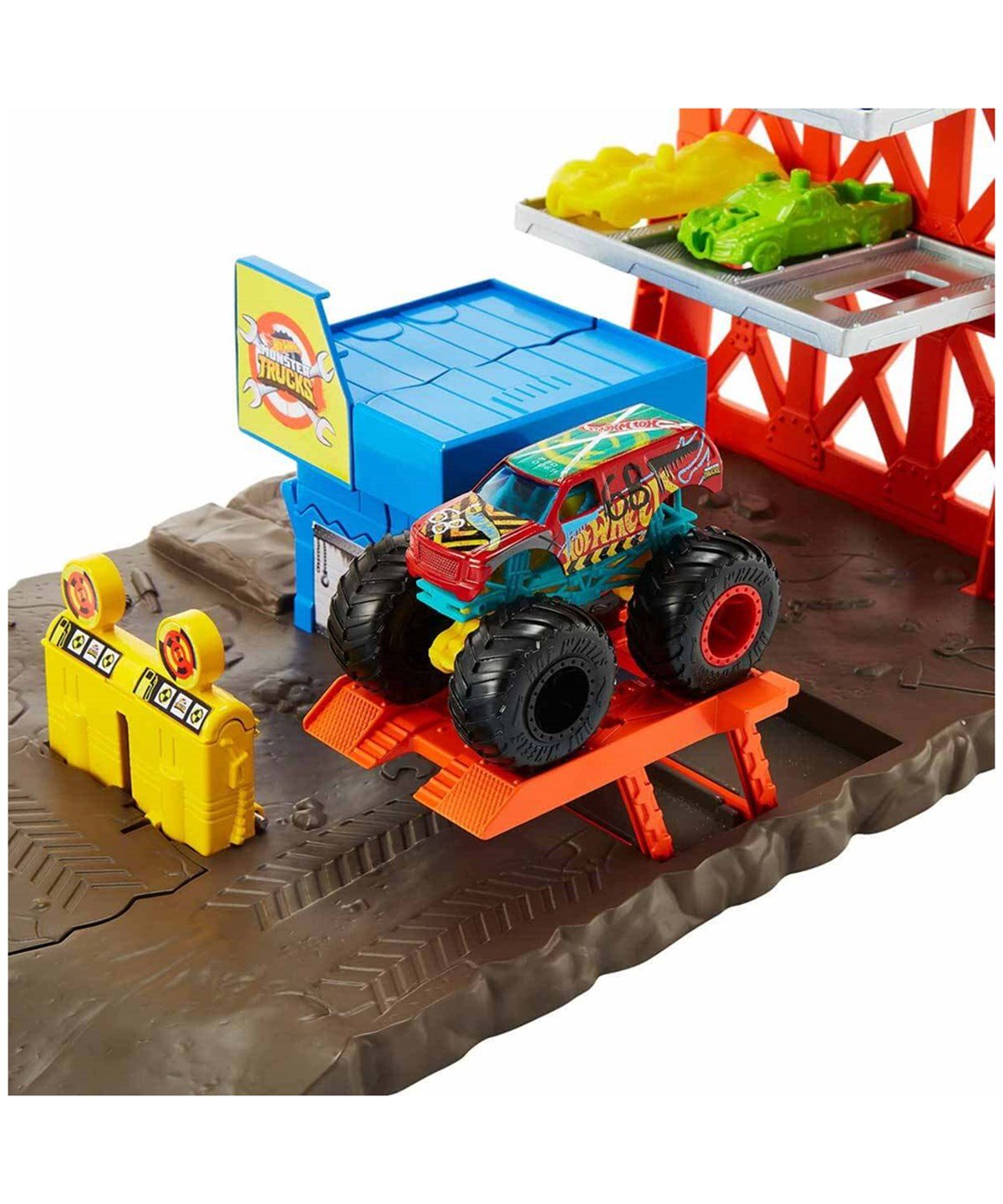 Hot Wheels Oyun Setleri, Hot Wheels, Hot Wheels Monster Trucks Patlama İstasyonu Oyun Seti HFB12