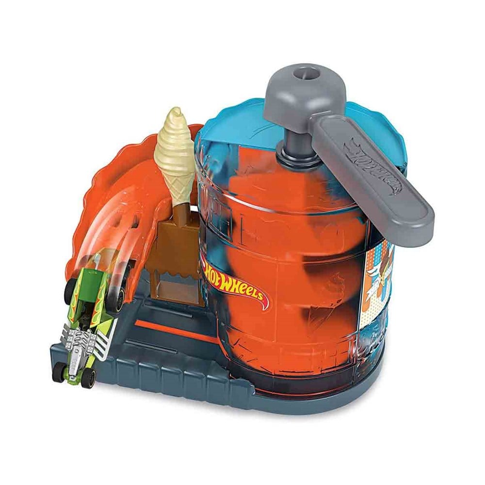 Hot Wheels Oyun Setleri, Hot Wheels, Hot Wheels Şehir Otoparkı Garaj Seti FRH28 GPD08 Kısa Bir Dondurma Arası