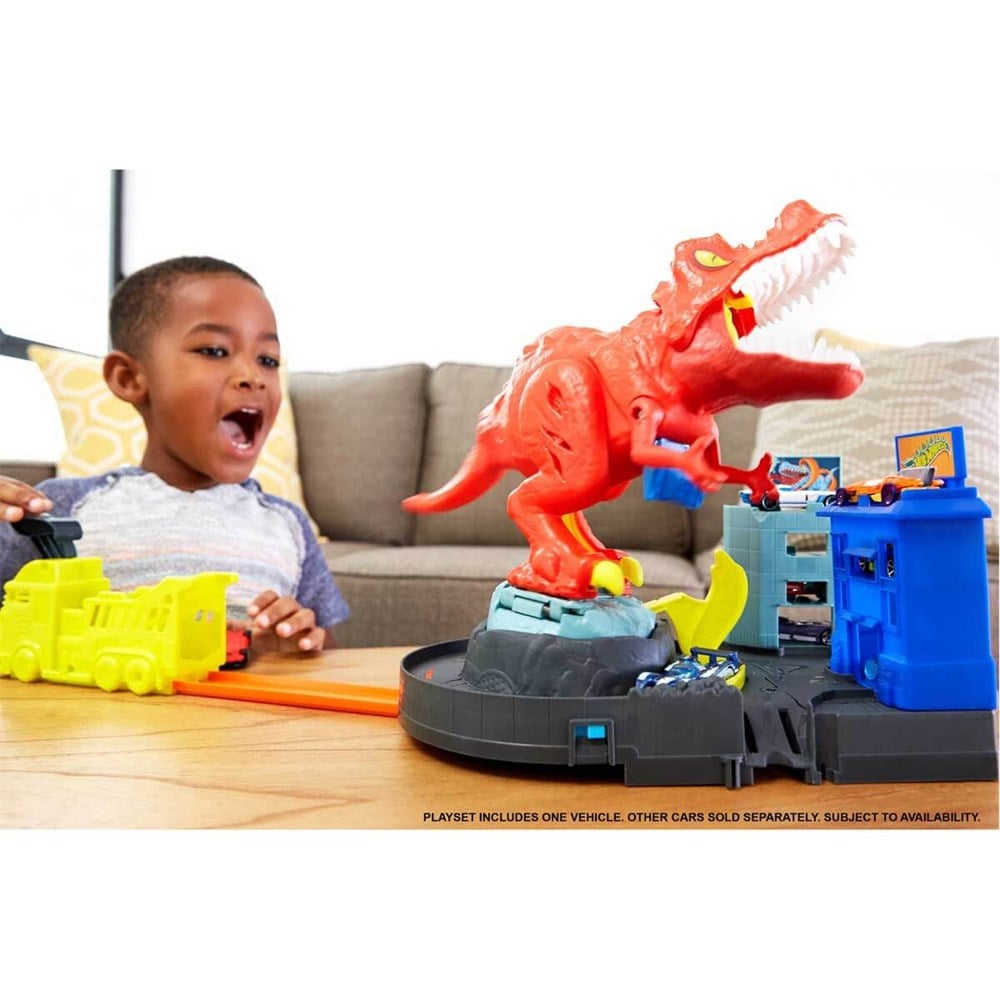 Hot Wheels Oyun Setleri, Hot Wheels, Hot Wheels T-Rex Saldırısı Oyun Seti GFH88