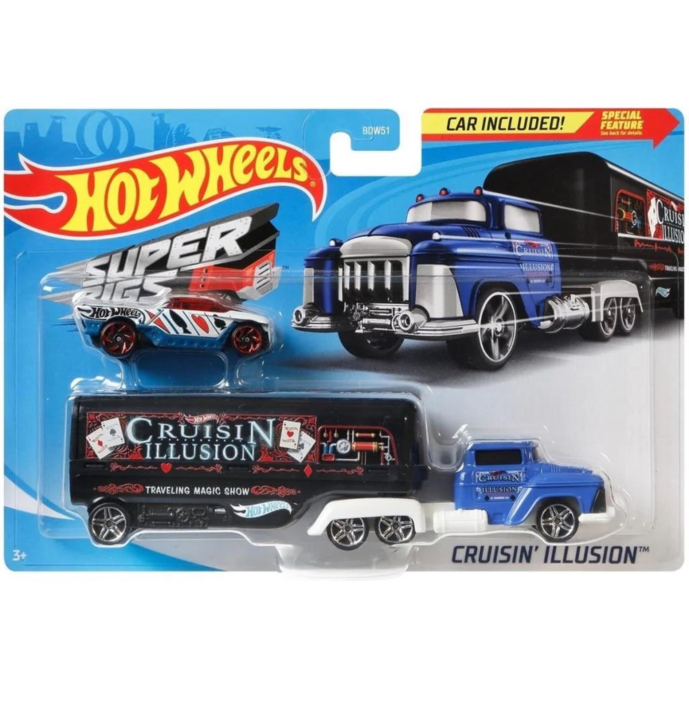 Hot Wheels Oyun Setleri, Hot Wheels, Hot Wheels Taşıyıcı Tırlar BDW51 GKC27 Cruisin' Illusion