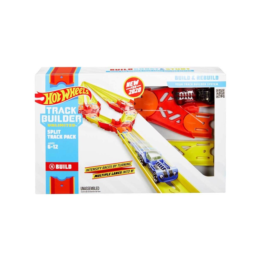 Hot Wheels Oyun Setleri, Hot Wheels, Hot Wheels Track Builder Tasarla ve Yeniden Oluştur Serisi GLC87 GLC94 Duble Pist Paketi