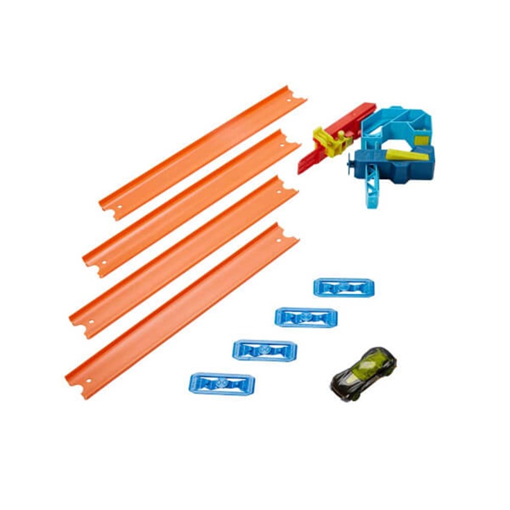 Hot Wheels Oyun Setleri, Hot Wheels, Hot Wheels Track Builder Tasarla ve Yeniden Oluştur Serisi GLC87 GLC92 Hız Kıskacı Paketi
