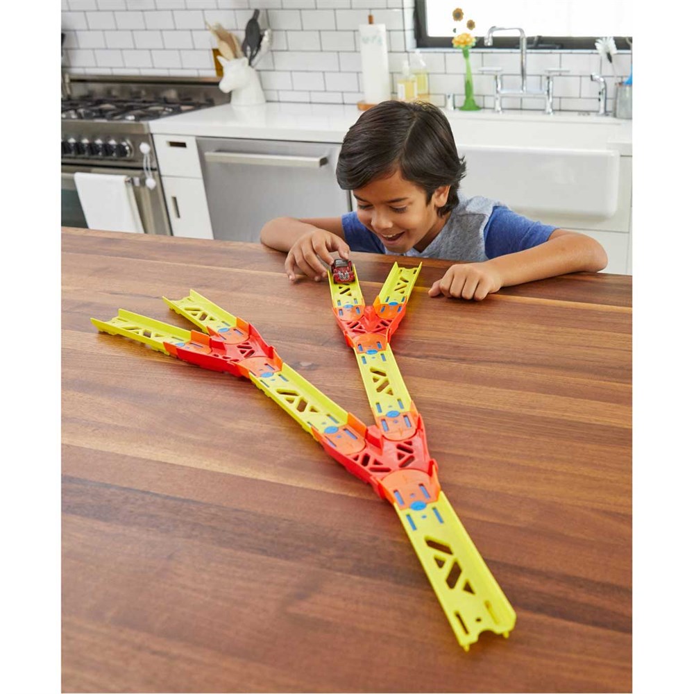Hot Wheels Oyun Setleri, Hot Wheels, Hot Wheels Track Builder Tasarla ve Yeniden Oluştur Serisi GLC87 GLC94 Duble Pist Paketi